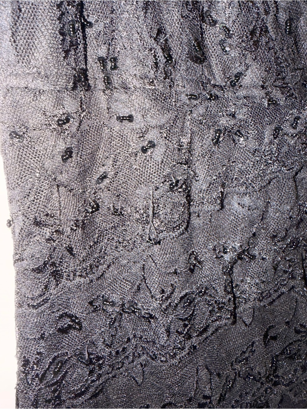 Marina black lace beaded dress size 12 - Picture 10 of 14